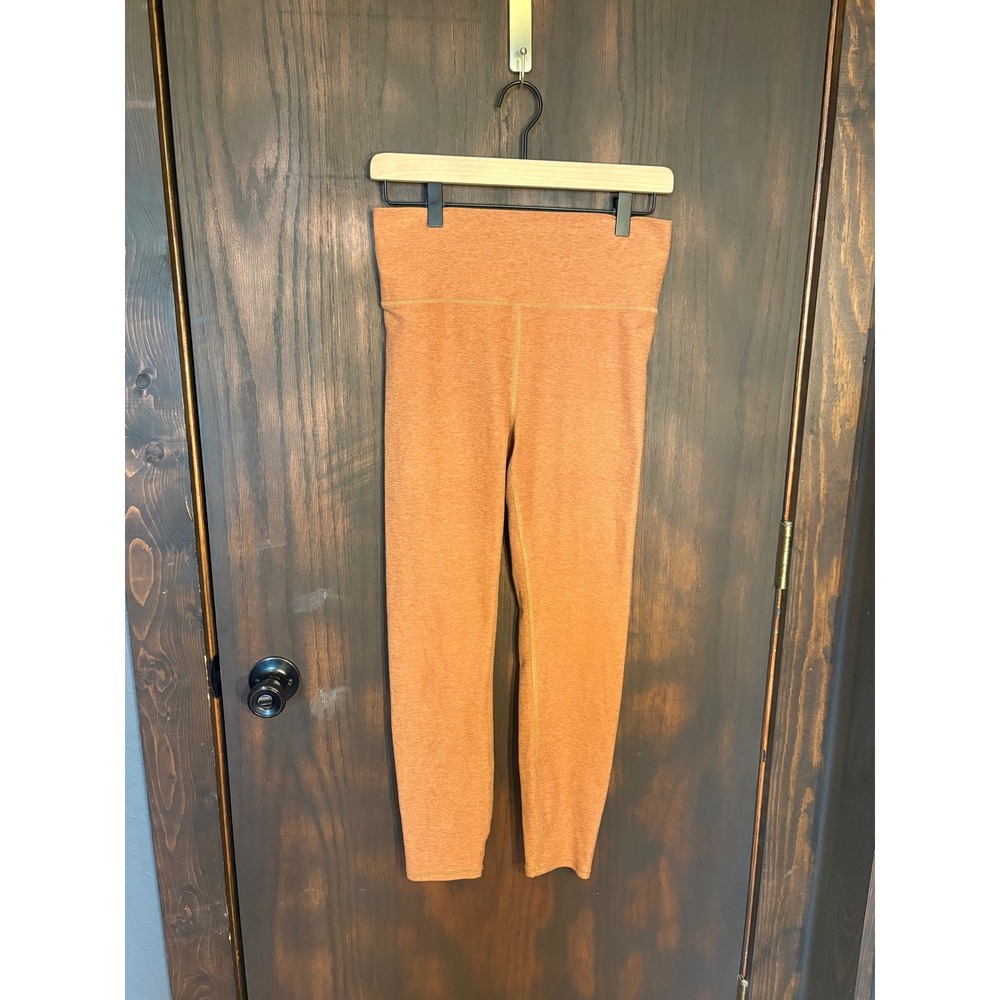 Vuori Leggings Camel Terracotta Heather High Rise Athletic Yoga Womens M